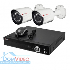 Комплект видеонаблюдения на 2 камеры PoliceCam PC-516MHD 2MP 4in1 + XVR-6104