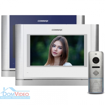 Картинка Комплект видеодомофона Commax CDV-704MA + ARNY AVP-NG420 1MP