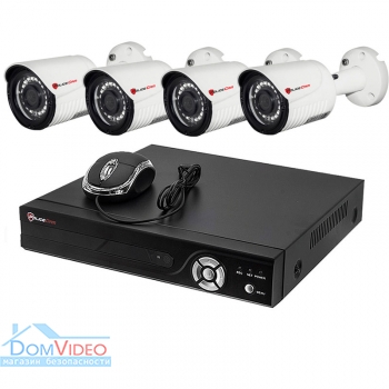 Картинка Комплект видеонаблюдения на 4 камеры PoliceCam PC-516MHD 2MP 4in1 + XVR-6104