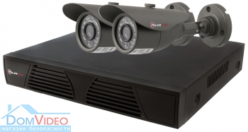 Картинка AHD комплект видеонаблюдения на 2 камеры 2-AHD-6604T