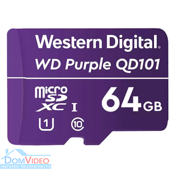 Картинка Micro SD карта памяти Western Digital MICRO SDXC 64GB UHS-I WDD064G1P0C WDC