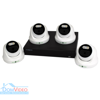Картинка Комплект видеонаблюдения на 4 камеры GreenVision GV-K-E35/04