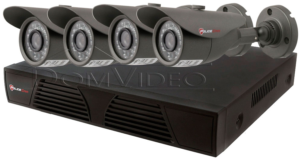 Картинка AHD комплект видеонаблюдения на 4 камеры 4-AHD-6604T