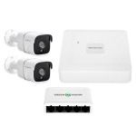 Картинка Комплект видеонаблюдения на 2 ІР камеры GreenVision GV-IP-K-W68/02 (Lite) 4MP