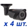 Картинка IP комплект видеонаблюдения на 4 камеры 2104IP-4BS PoliceCam