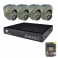 Картинка Комплект видеонаблюдения на 4 камеры PoliceCam PC671 AHD + ATIS XVR 4104NA