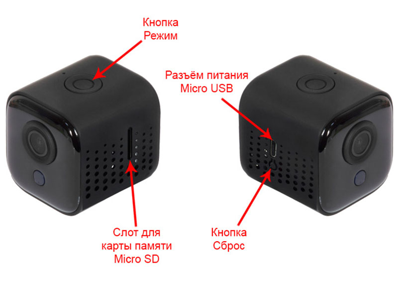 Внешний вид smart wifi мини камеры PoliceCam PC-5115