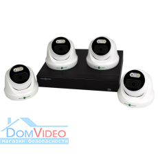 Комплект видеонаблюдения на 4 камеры GreenVision GV-K-E35/04